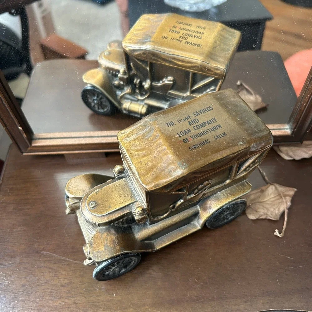 Vintage Home Savings and Loan Model T Coin Bank Youngstown OH